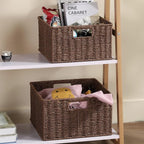 HOONEX Storage Baskets for Organizing, Decorative Round Paper Rope Woven - Image 2