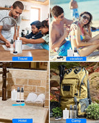 17 Pack Travel Pouches for Toiletries, TSA Approved, Travel Size Portable - Image 4