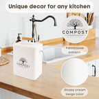 PERFNIQUE Kitchen Compost Bin, 1.7 Gallon Countertop Compost Bin - Image 4