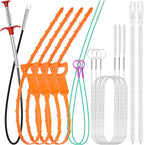 12 Pack Drain Clog Remover Kit by VILINLEE