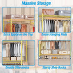 Homdox Gold Heavy Duty Clothes Rack - Image 8