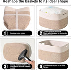 Storage Baskets for Shelves, Woven Storage Basket, Bins for Cube Storage - Image 7