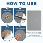 PATIKIL 8x11 Inch Linen Repair Patches, Light Blue - Image 4