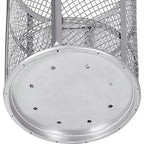 Global Industrial 48 Gallon Outdoor Metal Trash Container, Galvanized - Image 5