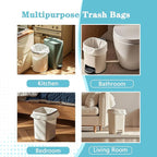 300 Count 8 Gallon Trash Bags, 13 Micron Extra Thick Medium Garbage Bags - Image 6