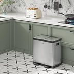 Kitchen Trash Can, 2 x 5.3 Gallon Garbage Can - Image 2