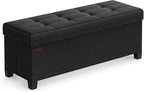 SONGMICS Storage Ottoman Bench, Foldable Foot Rest by SONGMICSbySONGMICSHOME