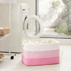 Blanket Basket, Rectangle Woven Baskets - Image 3
