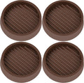 3X3 Round Rubber Caster Cups, Non Slip Furniture Pads, Anti-Slip Gripper by VOCOMO