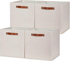 HNZIGE Large Storage Baskets Set of 4 Collapsible Storage Baskets, 13x13 - Image 7