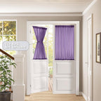 Tollpiz Small Sheer Door Curtain Closet Linen Textured Curtain Sheers Doorway - Image 2