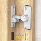 Barn Door Lock Latch, 90/180 Degree Flip Sliding Door Latch by Mixizigoz