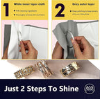 XIAOXINGYUN 10 PCS Silver polishing Cloth, Jewelry Cleaning Cloth - Image 3
