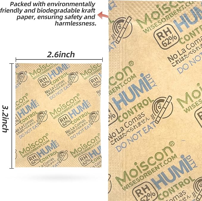 62% Size 8 Two-Way Humidity Control Packs, 120 Pack 8 Gram - Image 3