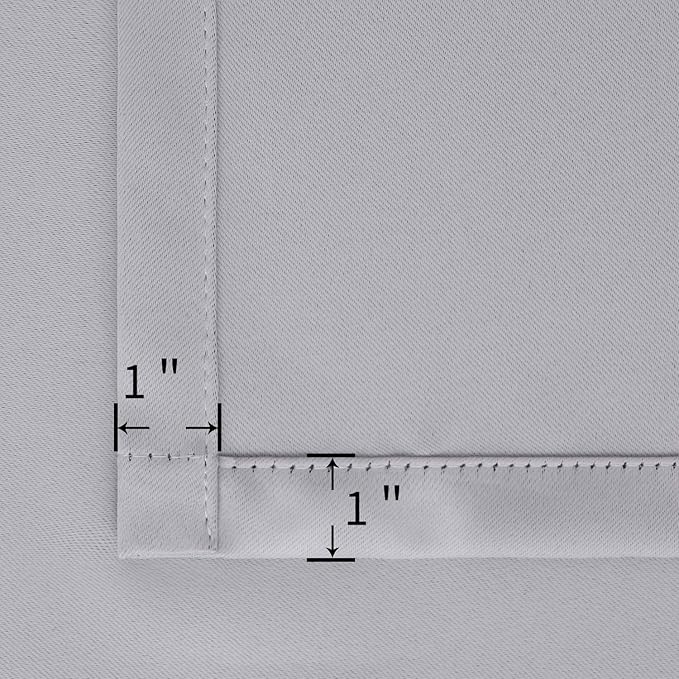 BGment Light Grey Blackout Curtains 54 Inches Long - Image 5