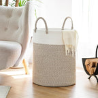 INDRESSME Tall Wicker Laundry Basket, Large Woven Clothes Hamper - Image 2