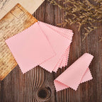 SEVENWELL 50pcs Jewelry Cleaning Cloth Pink Polishing Cloth - Image 5