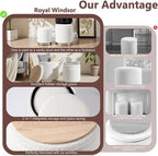 Royal Windsor Boucle Round Ottoman - Image 7