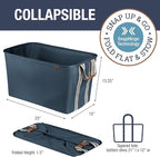 CleverMade Collapsible Laundry Basket Hamper - Image 2