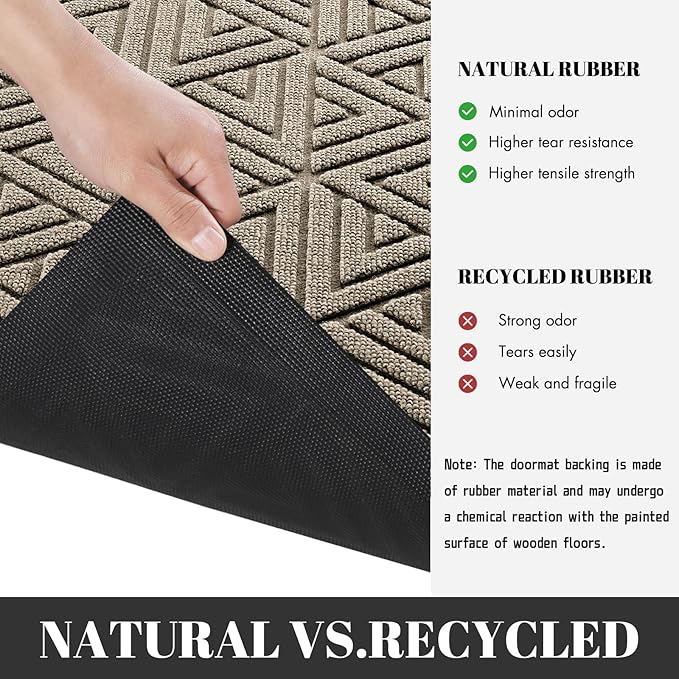 Yimobra Outdoor Mats for Front Door 29.5x17, All-Weather Waterproof Non-Slip - Image 4