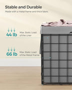 SONGMICS 29 Gal. Laundry Basket, Laundry Hamper, Collapsible Clothes Hamper - Image 4