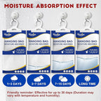 30 Pack Moisture Absorbers Packets, Hanging Closet Dehumidifier Bags, Humidity - Image 3