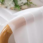 Chyhomenyc White Sheer Curtains 108 Inch Length 2 Panels Set, Extra Long Light - Image 4