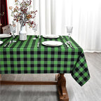 Waterproof Gingham Festive Tablecloth Fabric - Image 4