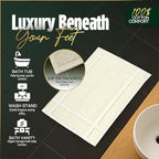 Pearl Linens Pack of 6 100% Cotton Bath Mat 20x30 inches, Soft & Absorbent - Image 6