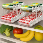 2 Pack Drink Organizer for Refrigerator, Soda Can Dispenser, Adjustable Width - Image 7