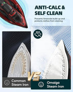 Cordless Iron for Clothes - 1500W Steam Iron - Image 4