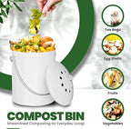 Utopia Kitchen Compost Bin for Kitchen Countertop, 1.3 Gallon Compost Bucket - Image 4
