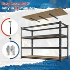 59.8"W Metal Shelving 59.8"H Storage Shelves 2200LBS Garage Shelving Adjustable - Image 7