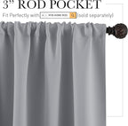 RYB HOME Half Window Curtains - Image 2