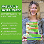 Responsible Products Certified Compostable SANDWICH Resealable Zip Bag - Image 5