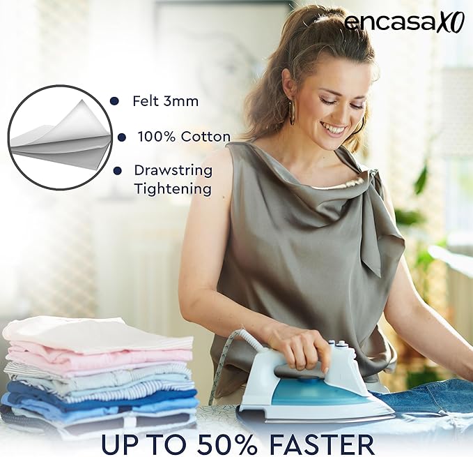 Encasa XO Ironing Board Cover and Pad 54"x15" - Image 6