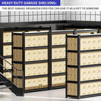 72" Heavy Duty Garage Shelving, 2 Pieces 5 Tier Adjustable Metal Shelves - Image 5