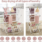 APEXCHASER Clothes Drying Rack, 3-Tier Laundry Drying Rack - Image 6
