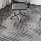 Chair Mat for Carpet, Beveled Edge Vinyl Mat by FUNMATHomeDecors