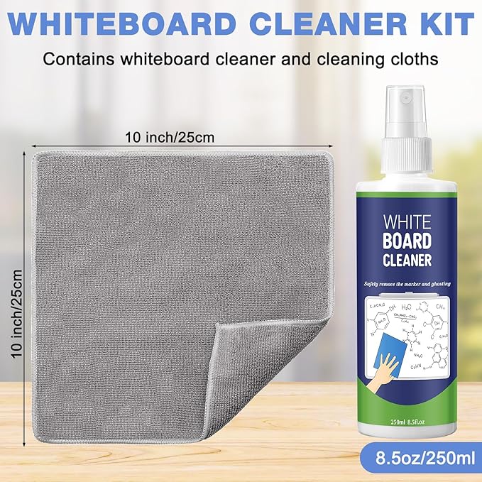 8 Pack Whiteboard Cleaner Spray 8.5oz Dry Erase Board Cleaner - Image 2