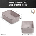 BINO | Woven Plastic Basket | XS, Space - Image 3
