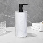 White Body Wash Dispenser Luxurious Refillable Pump Bottle - Image 8