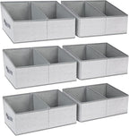DIMJ Large Closet Shelf Organizer Bins 6 Packs by DiMJ