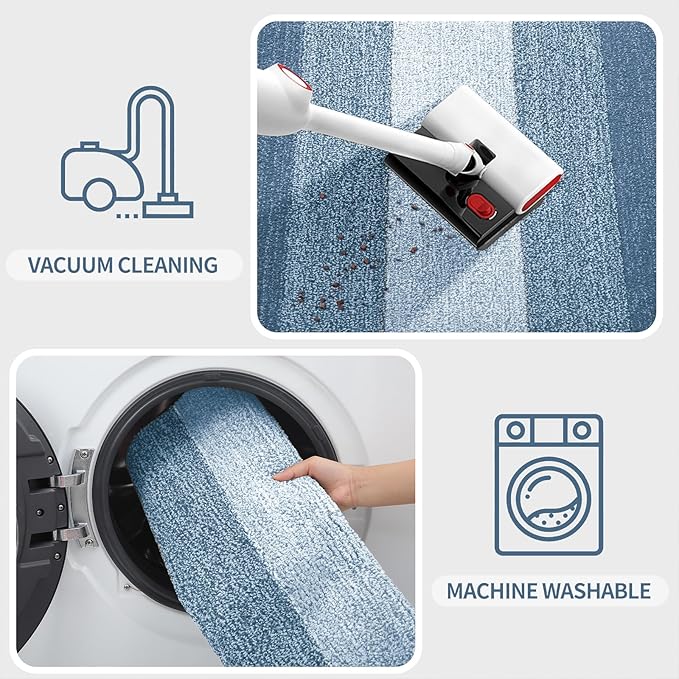 Kitinjoy Indoor Outdoor Door Mat, 71x47 Non-Slip Absorbent Dirt Trapper - Image 4