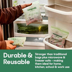 Compostic Home Compostable Resealable Sandwich Bags, Microwave & Freezer Safe - Image 3