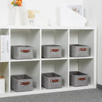DULLEMELO Small Storage Baskets 11.8"x7.9"x5.1", Fabric Storage Bins - Image 6