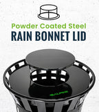 Trash can Lid for Alpine Commercial Outdoor Trash Can - Image 4