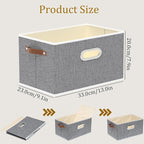 Yawinhe Fabric Storage Baskets, Foldable Closet Organizer - Image 5