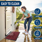 Smiry Front Door Mat Outside Entrance, Heavy Duty Outdoor Indoor Natural Rubber - Image 6