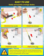 35inch Drain Clog Remover, Drain Cleaner Hair Clog Remover - Image 6